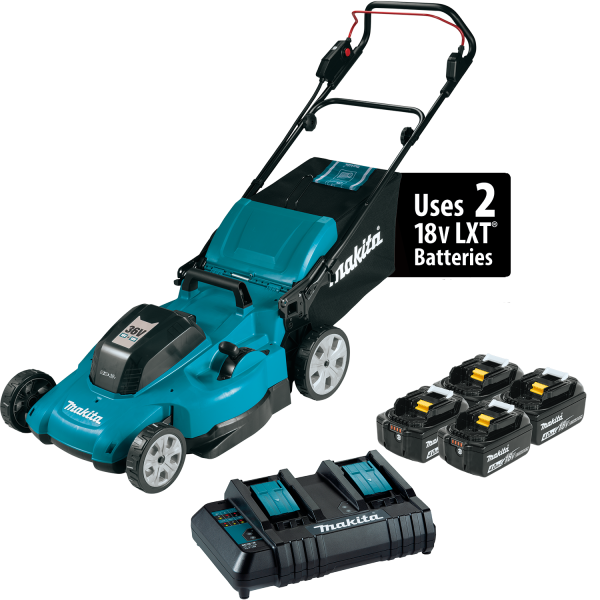 Makita XML10CM1 — 36V (18V X2) LXT® 21" Lawn Mower Kit with 4 Batteries (4.0Ah) - Image 2