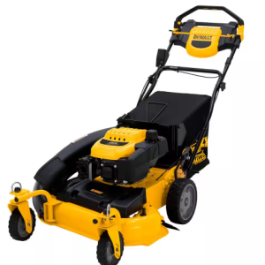 DeWalt 28" 224cc E-GOV Engine — 3-in-1 Gas RWD Self-Propelled Lawn Mower with High Rear Wheels